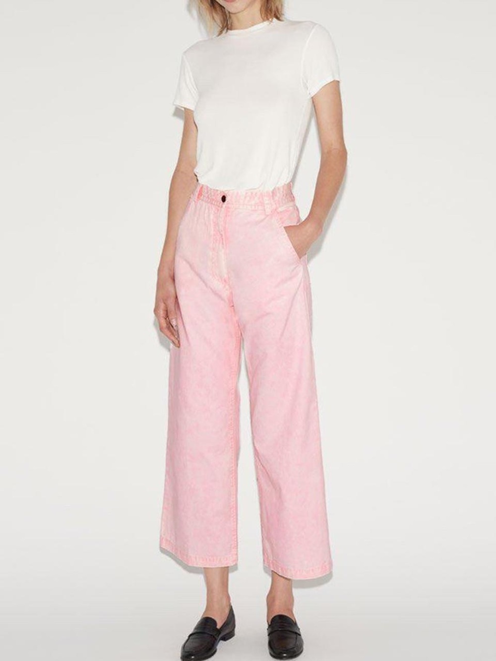 Rachel Comey Pale Pink Denim Trousers
